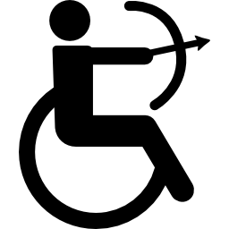 Paralympic shot icon