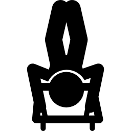 Olympic skeleton silhouette icon