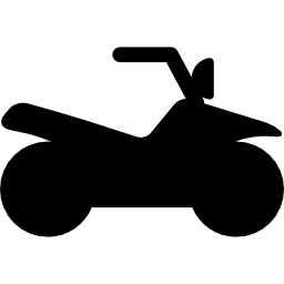silhouette sportive de moto Icône