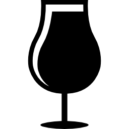 Drink glass full of wine icon