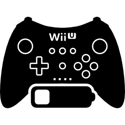 Wii game control with low battery icon