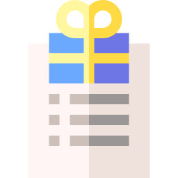 lista de regalos icono