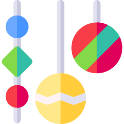 Christmas decorations icon