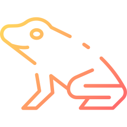 Golden dart frog icon