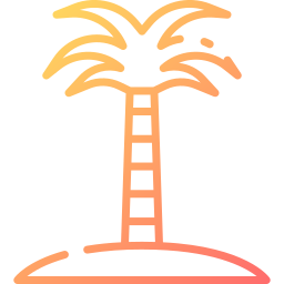 Sugar palm tree icon