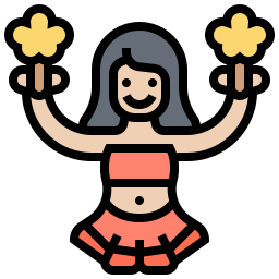 cheerleaderka ikona