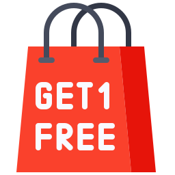 Buy one get one free icon