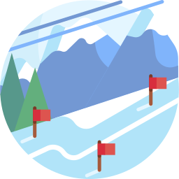 ośrodek narciarski ikona