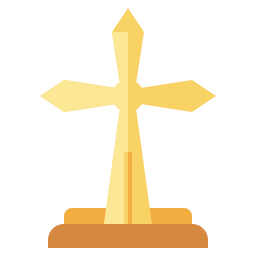christelijk kruis icoon