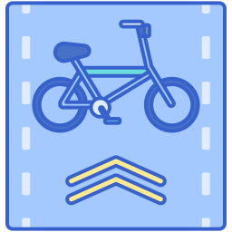 Bike lane icon