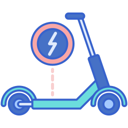 elektrische scooter icoon