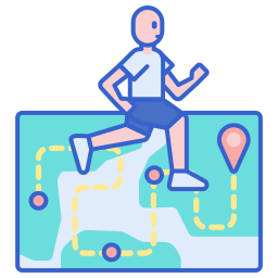 Running track icon