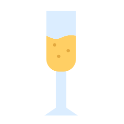 copa de champán icono