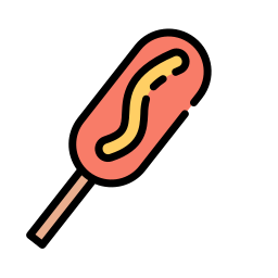 Corn dog icon