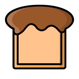 płaski chleb ikona
