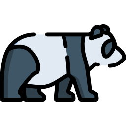 oso panda icono