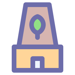 Eco factory icon