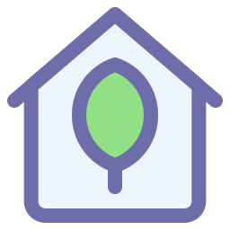 Eco house icon