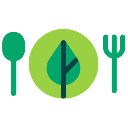 Eco food icon