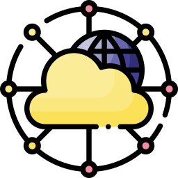 Cloud network icon