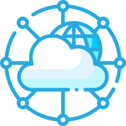 Cloud network icon