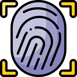 escaneo dactilar icono
