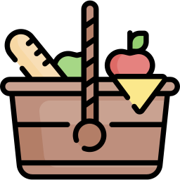 Food basket icon