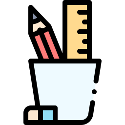 Pencil holder icon