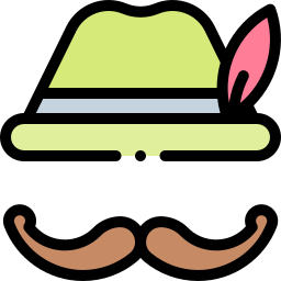 bigode Ícone