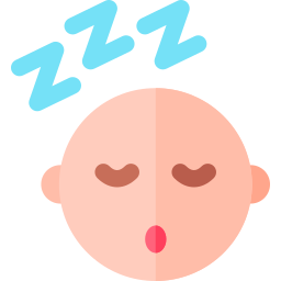 bambino addormentato icona