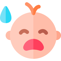 bebé llorando icono