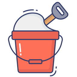 Sand bucket icon