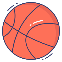 pelota de baloncesto icono