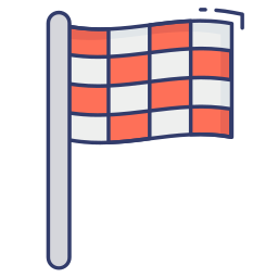 drapeau de course Icône