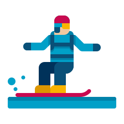 Snowboarding icon