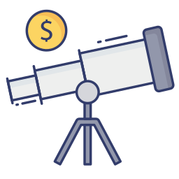 télescope Icône