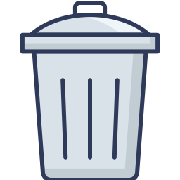 Trash can icon