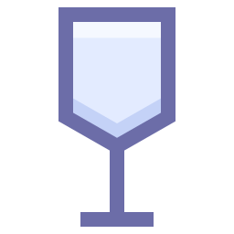 copa de vidrio icono
