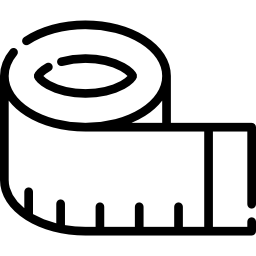 cinta métrica icono