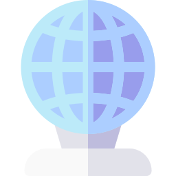cuadrícula de globo icono