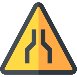 Narrow road icon