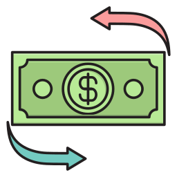 Transfer money icon