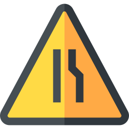 Narrow road icon