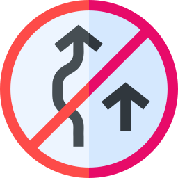 No overtaking icon