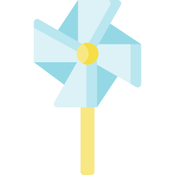 Toy windmill icon