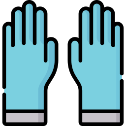 guantes de la mano icono