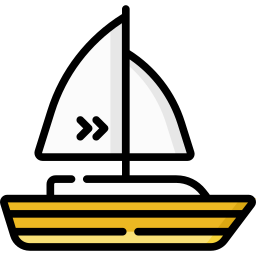 Sailing boat icon