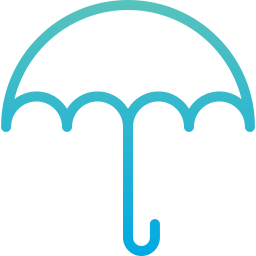 Open umbrella icon