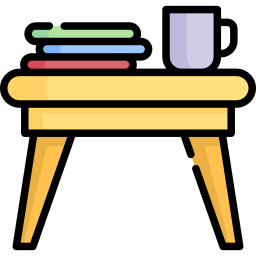 mesa de café icono