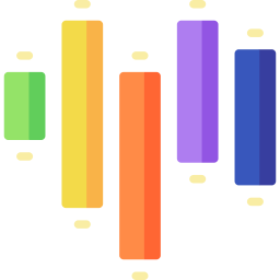 diagramme à bandes Icône